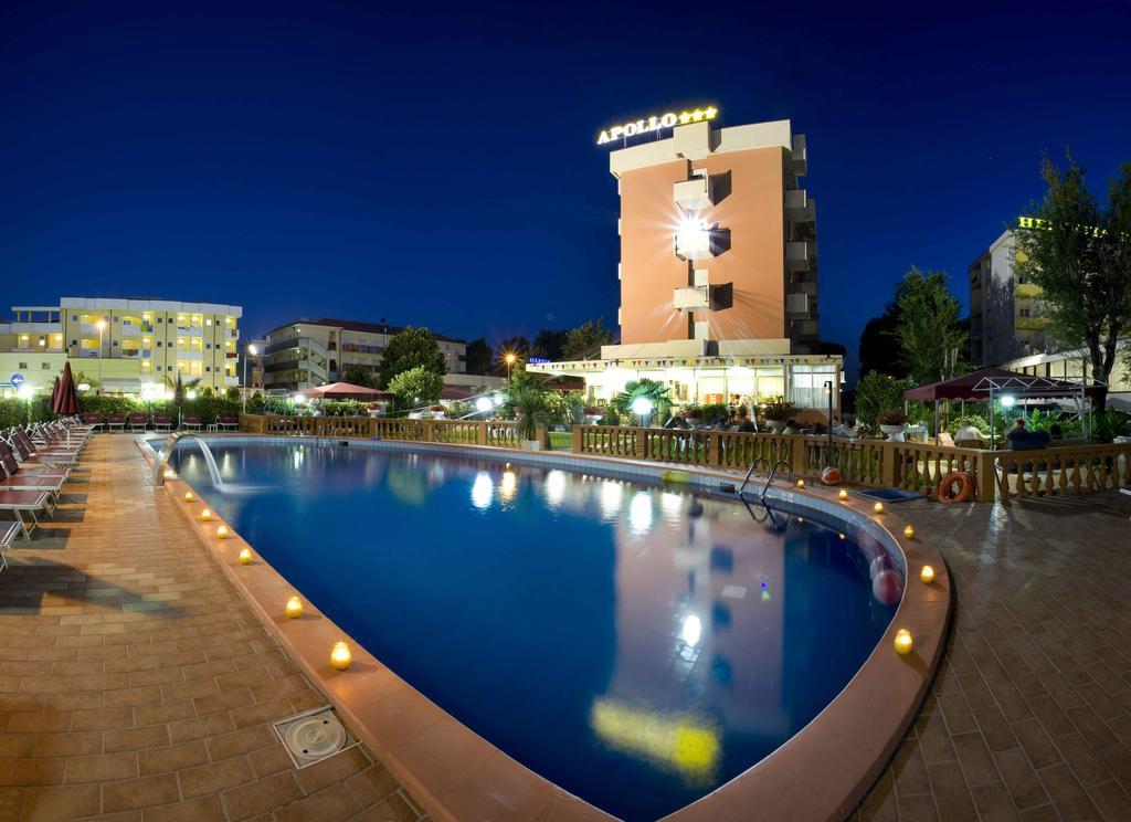 Hotel Apollo Римини Экстерьер фото